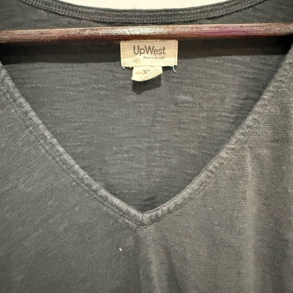 UpWest Charcoal V-Neck Tee
